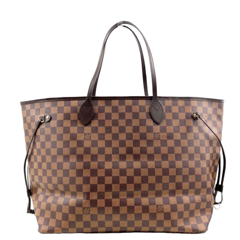 LOUIS VUITTON Neverfull Damier Ebene with Pouch - Image 12