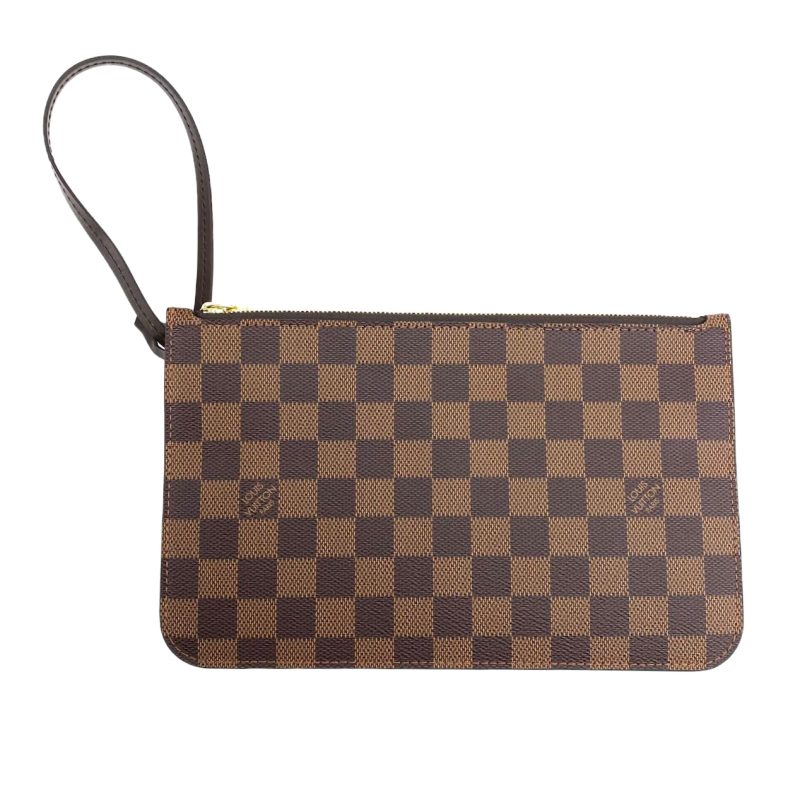 LOUIS VUITTON Neverfull Damier Ebene with Pouch - Image 9