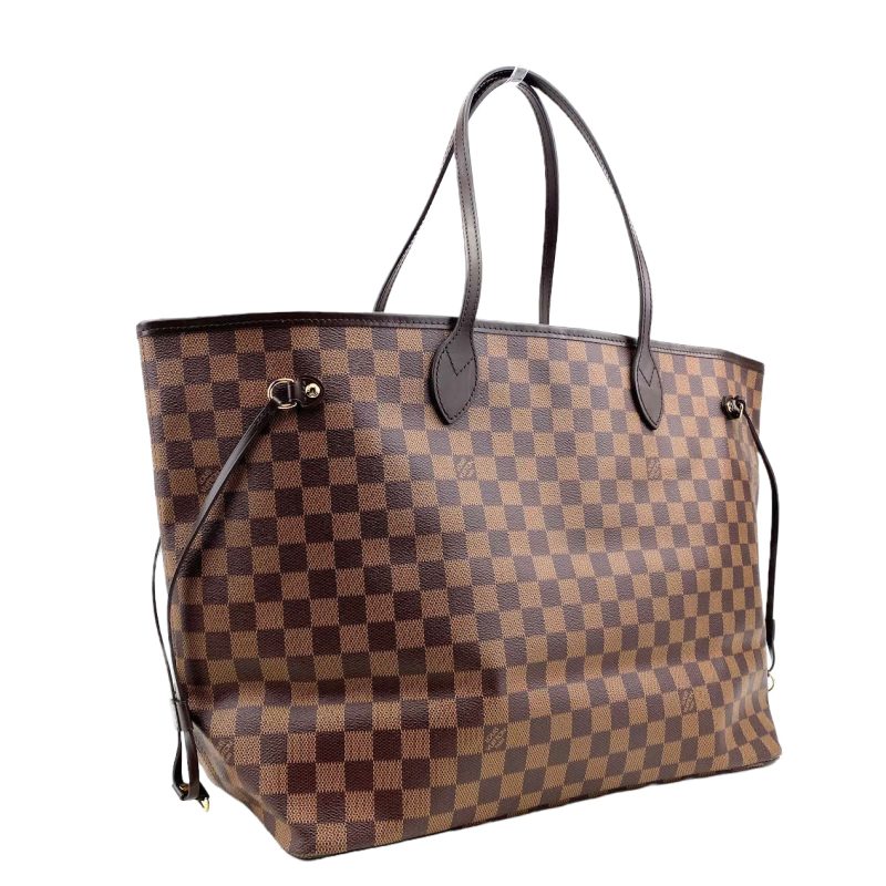 LOUIS VUITTON Neverfull Damier Ebene with Pouch - Image 2