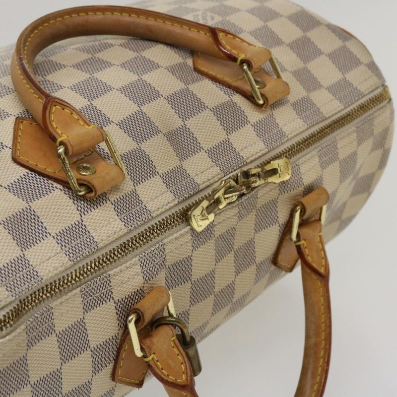 LOUIS VUITTON Damier Azur Speedy Bandouliere 30 2Way Hand Bag N41052 Auth 35977 - Image 5
