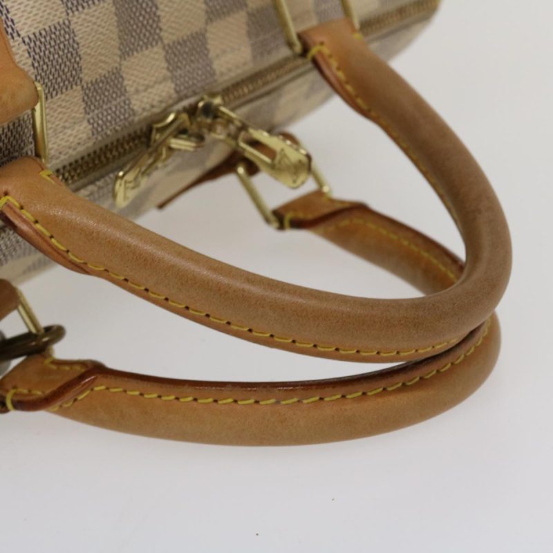 LOUIS VUITTON Damier Azur Speedy Bandouliere 30 2Way Hand Bag N41052 Auth 35977 - Image 6