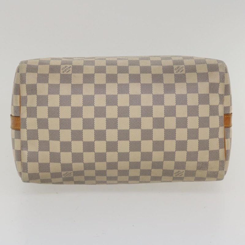 LOUIS VUITTON Damier Azur Speedy Bandouliere 30 2Way Hand Bag N41052 Auth 35977 - Image 4