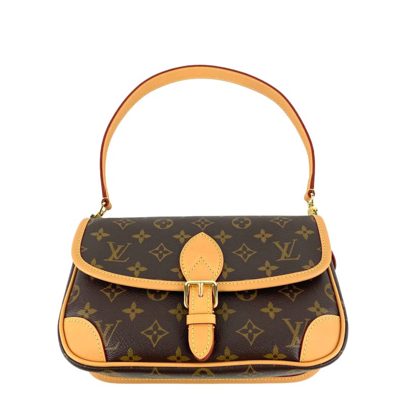 LOUIS VUITTON Diane Monogram Fuchsia w/Leather & Canvas Strap - Image 3