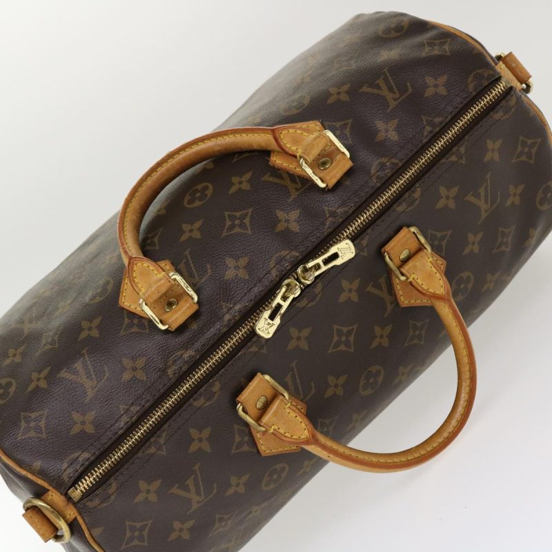 LOUIS VUITTON Monogram Speedy Bandouliere 35 Hand Bag 2way M40392 LV Auth 38930 - Image 5