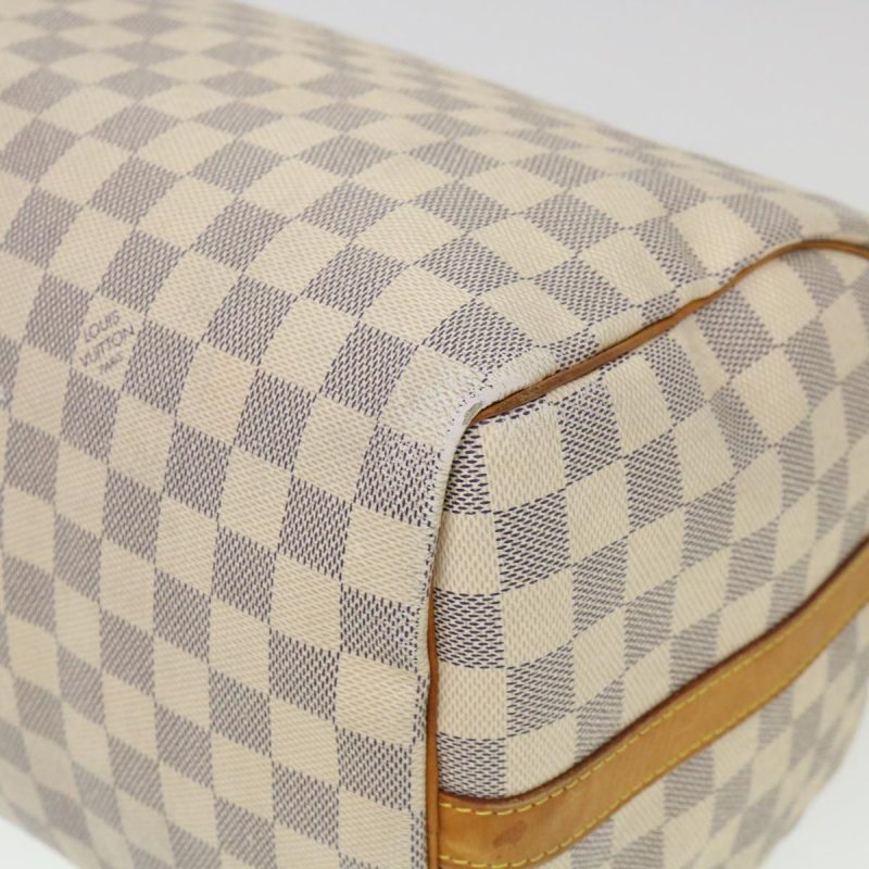 LOUIS VUITTON Damier Azur Speedy Bandouliere 35 Hand Bag N41002 LV Auth 39036 - Image 14