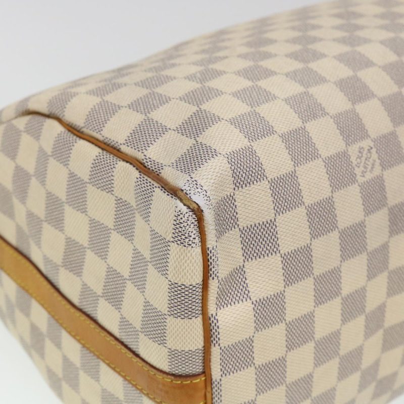 LOUIS VUITTON Damier Azur Speedy Bandouliere 35 Hand Bag N41002 LV Auth 39036 - Image 7