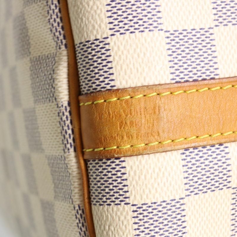 LOUIS VUITTON Damier Azur Speedy Bandouliere 35 Hand Bag N41002 LV Auth 39036 - Image 17