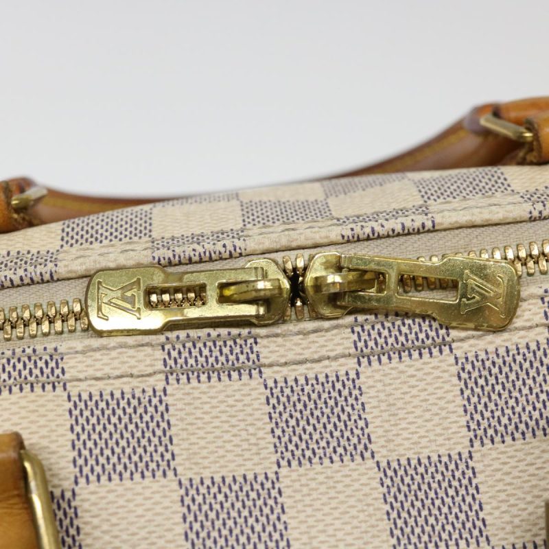 LOUIS VUITTON Damier Azur Speedy Bandouliere 35 Hand Bag N41002 LV Auth 39036 - Image 19