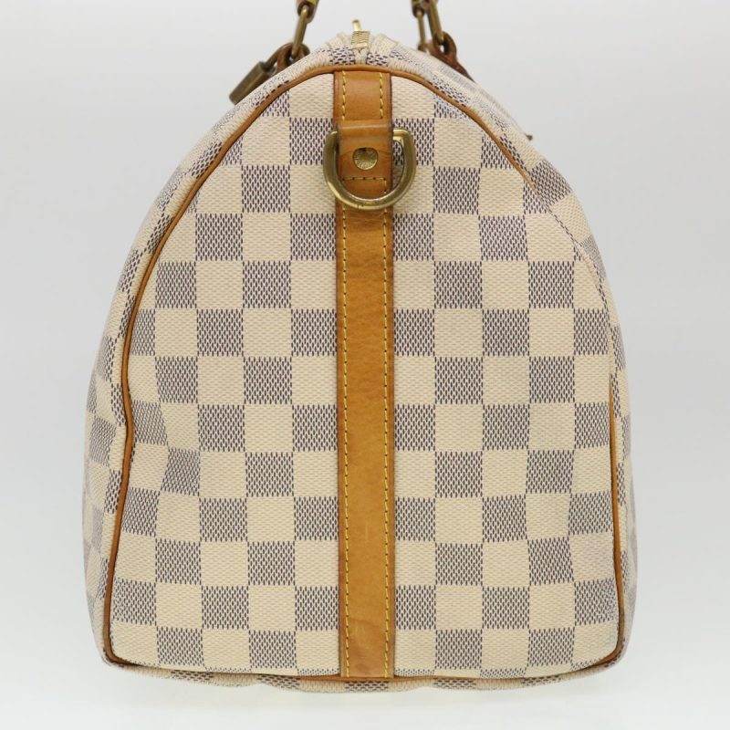 LOUIS VUITTON Damier Azur Speedy Bandouliere 35 Hand Bag N41002 LV Auth 39036 - Image 2
