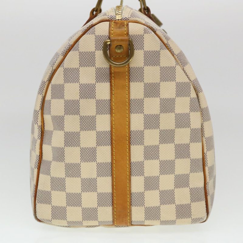 LOUIS VUITTON Damier Azur Speedy Bandouliere 35 Hand Bag N41002 LV Auth 39036 - Image 3