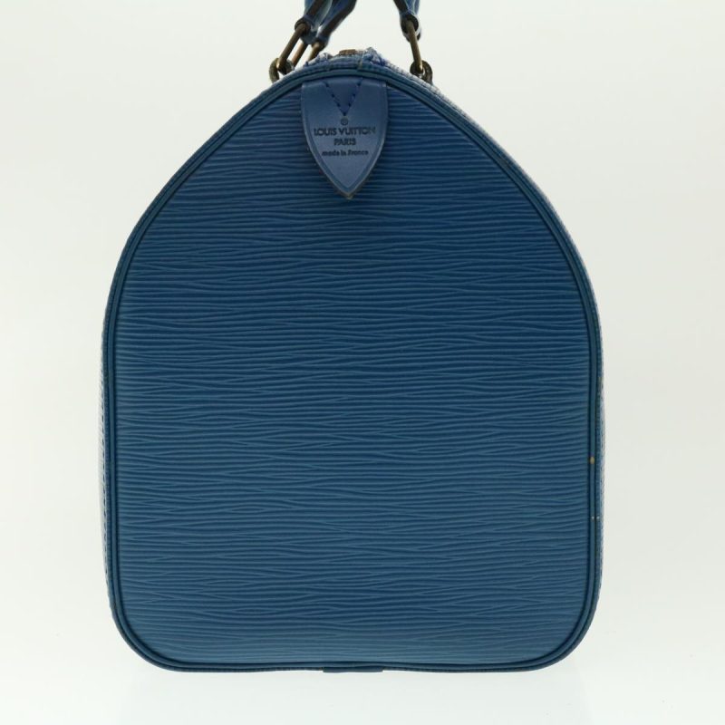 LOUIS VUITTON Epi Speedy 30 Hand Bag Toledo Blue M43005 LV Auth 39078 - Image 2