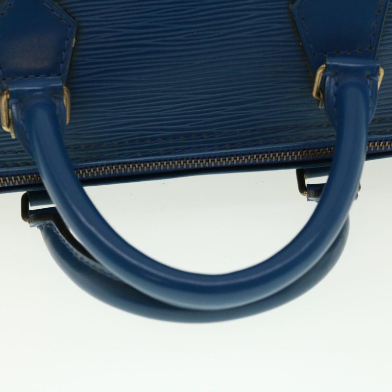 LOUIS VUITTON Epi Speedy 30 Hand Bag Toledo Blue M43005 LV Auth 39078 - Image 6