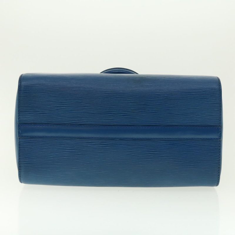 LOUIS VUITTON Epi Speedy 30 Hand Bag Toledo Blue M43005 LV Auth 39078 - Image 4