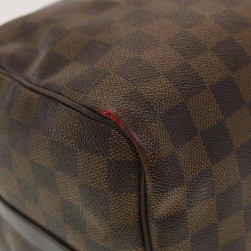 LOUIS VUITTON Damier Ebene Speedy Bandouliere 35 Hand Bag N41366 LV Auth 40583 - Image 8