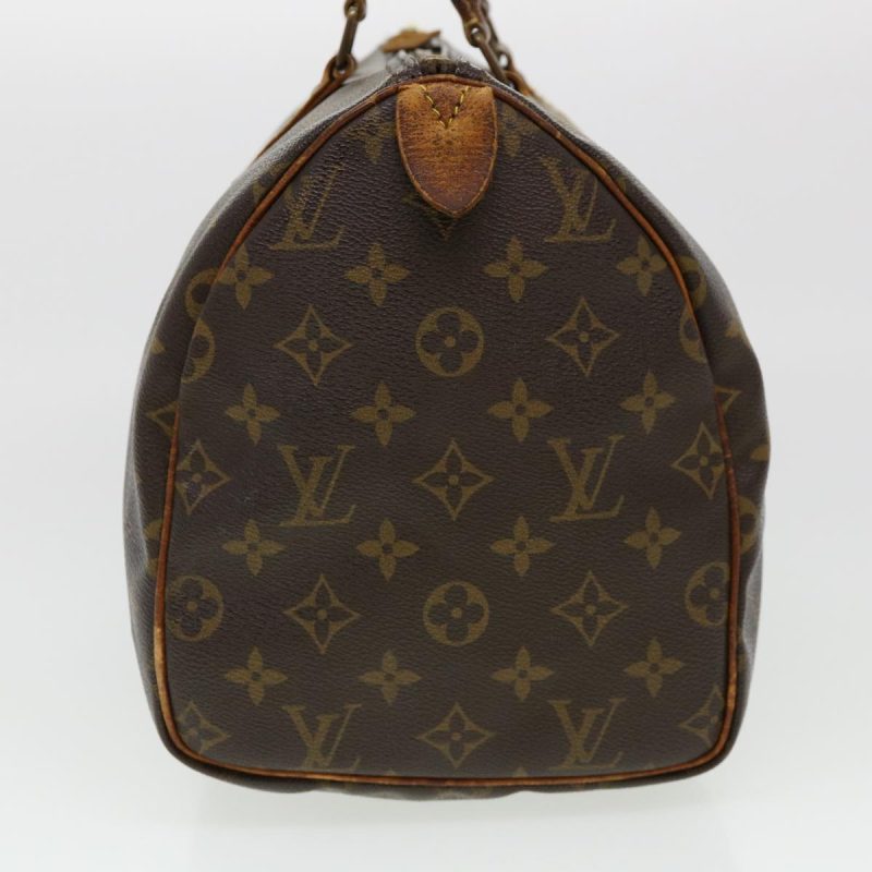 LOUIS VUITTON Monogram Speedy 30 Hand Bag M41526 LV Auth 41000 - Image 3