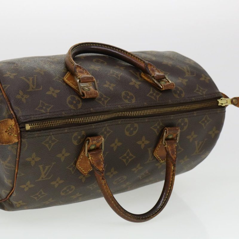 LOUIS VUITTON Monogram Speedy 30 Hand Bag M41526 LV Auth 41000 - Image 5