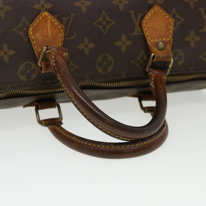 LOUIS VUITTON Monogram Speedy 30 Hand Bag M41526 LV Auth 41000 - Image 7