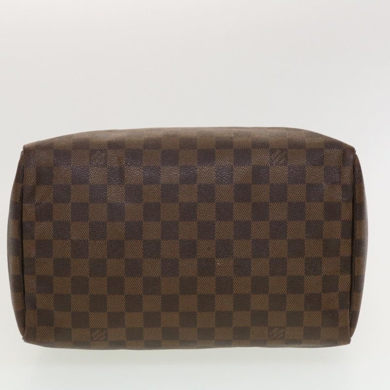 LOUIS VUITTON Damier Ebene Speedy 30 Hand Bag N41364 LV Auth 42624 - Image 4