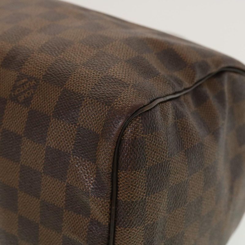 LOUIS VUITTON Damier Ebene Speedy 30 Hand Bag N41364 LV Auth 42624 - Image 16