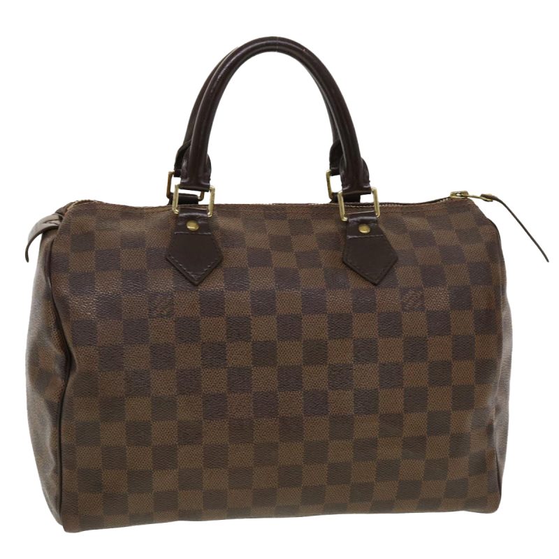 LOUIS VUITTON Damier Ebene Speedy 30 Hand Bag N41364 LV Auth 42624 - Image 20