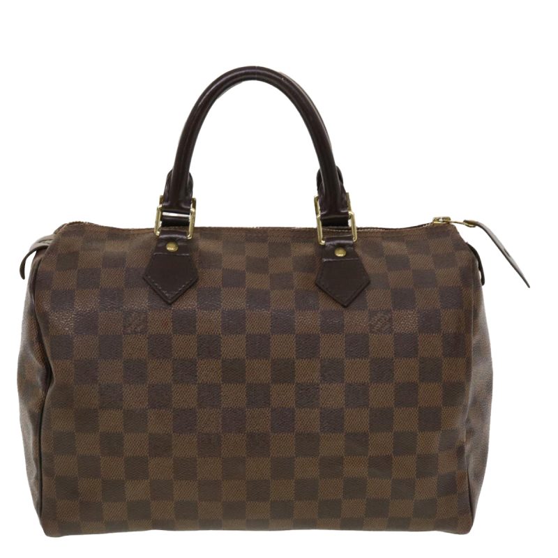 LOUIS VUITTON Damier Ebene Speedy 30 Hand Bag N41364 LV Auth 42624 - Image 12