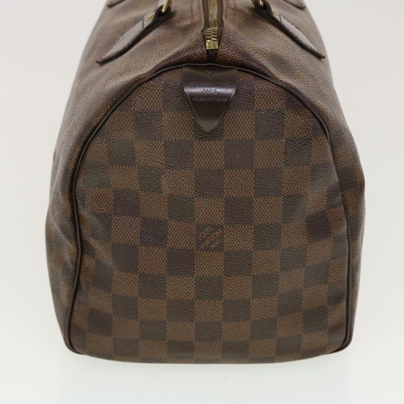 LOUIS VUITTON Damier Ebene Speedy 30 Hand Bag N41364 LV Auth 42624 - Image 3