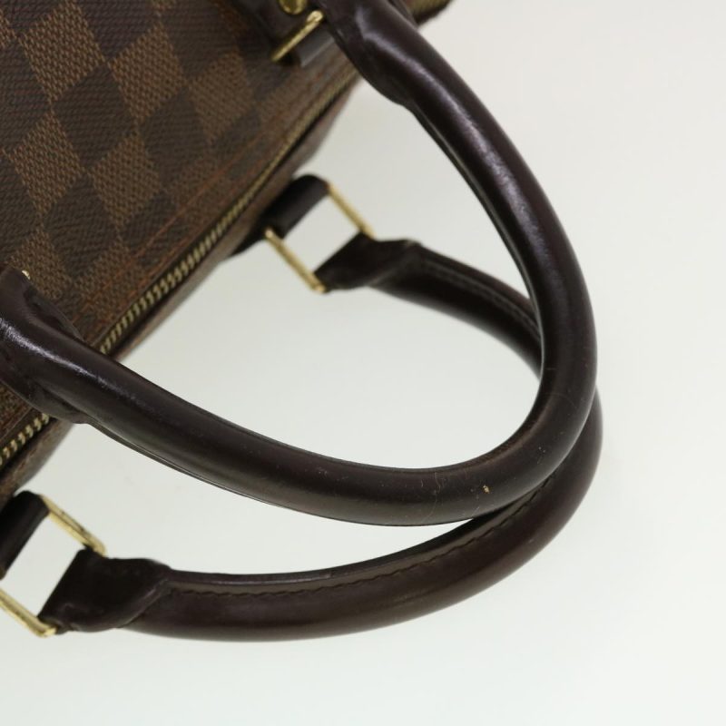 LOUIS VUITTON Damier Ebene Speedy 30 Hand Bag N41364 LV Auth 42624 - Image 7