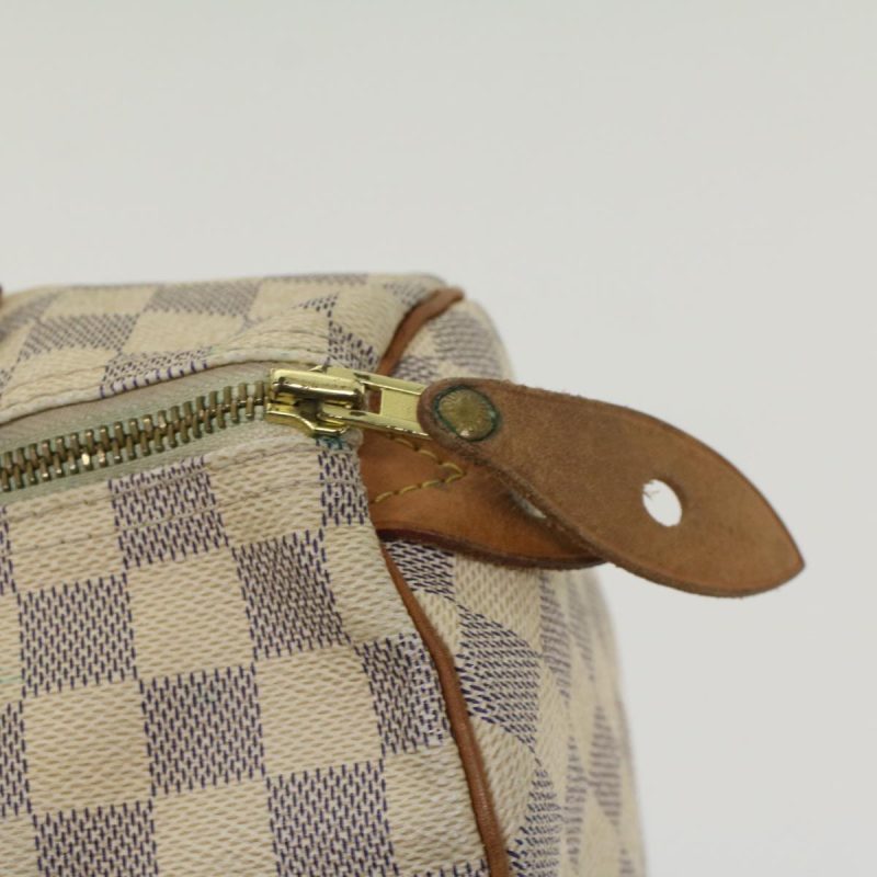 LOUIS VUITTON Damier Azur Speedy 30 Hand Bag N41533 LV Auth 49232 - Image 8