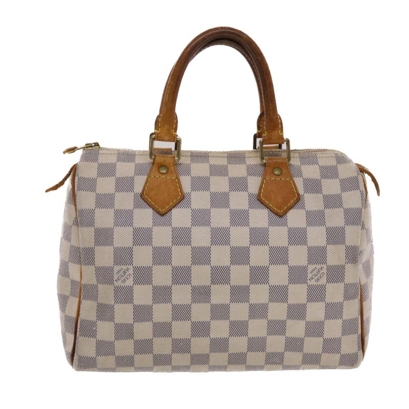Louis Vuitton Damier Azur Speedy 25 Hand Bag N41534 LV Auth 49582