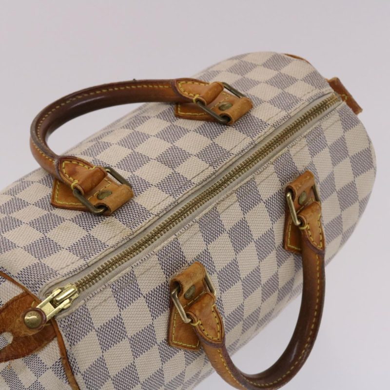 Louis Vuitton Damier Azur Speedy 25 Hand Bag N41534 LV Auth 49582 - Image 5