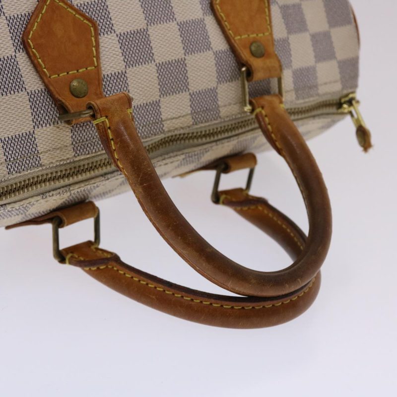 Louis Vuitton Damier Azur Speedy 25 Hand Bag N41534 LV Auth 49582 - Image 6