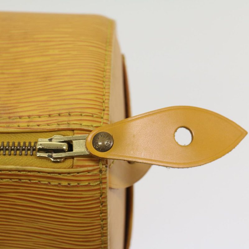 LOUIS VUITTON Epi Speedy 25 Hand Bag Tassili Yellow M43019 LV Auth 50100 - Image 8