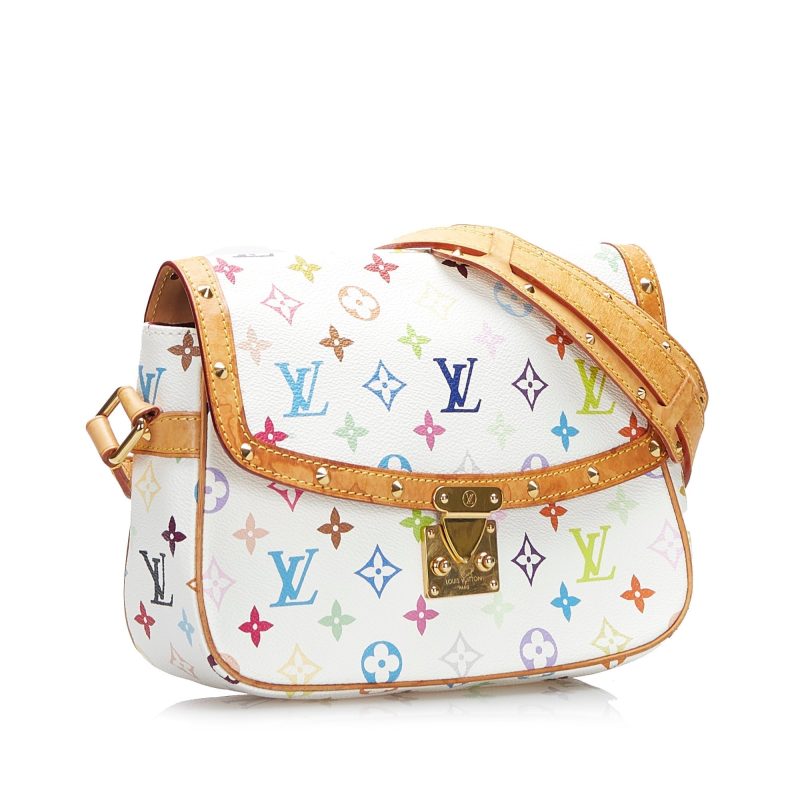 Louis Vuitton Sologne White Multicolor Monogram Canvas - Image 2