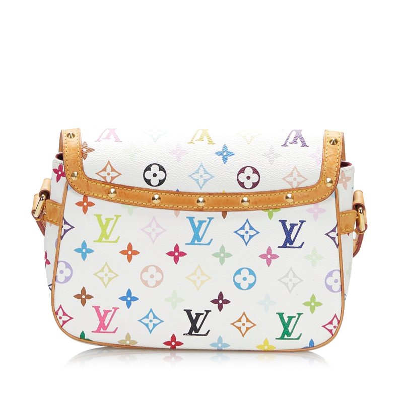 Louis Vuitton Sologne White Multicolor Monogram Canvas - Image 3