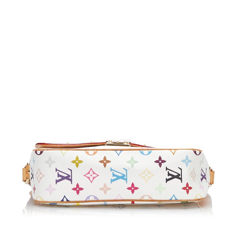 Louis Vuitton Sologne White Multicolor Monogram Canvas - Image 4