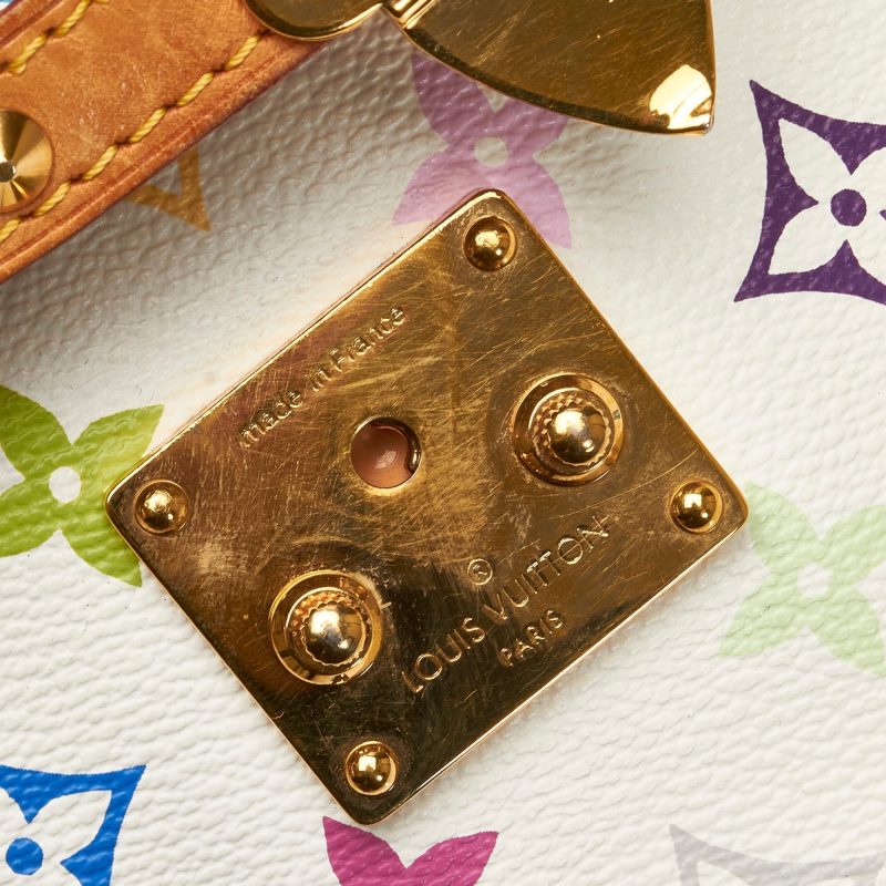 Louis Vuitton Sologne White Multicolor Monogram Canvas - Image 7
