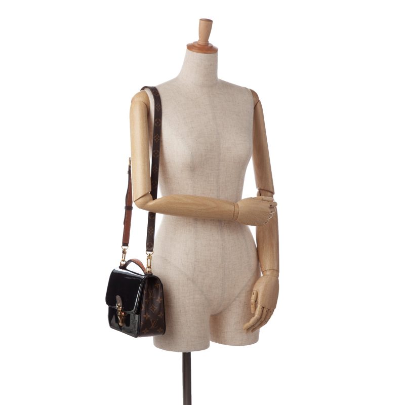 Louis Vuitton Cherrywood PM Black Vernis Miroir - Image 6