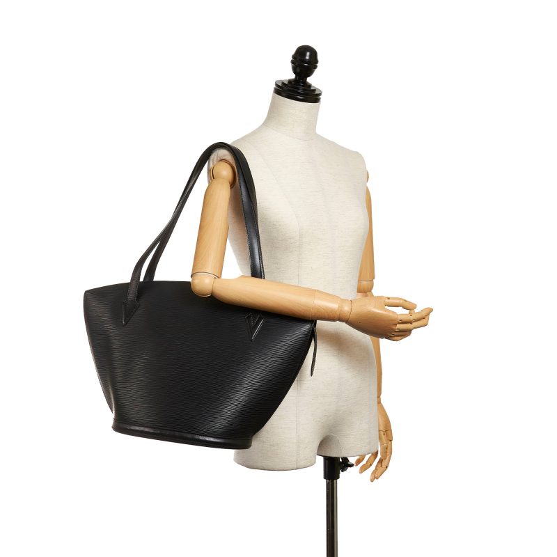 Louis Vuitton Saint Jacques GM Long Strap Black Epi - Image 7