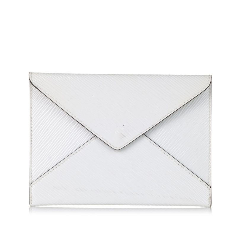 Louis Vuitton Envelope Clutch Electric White Epi - Image 7