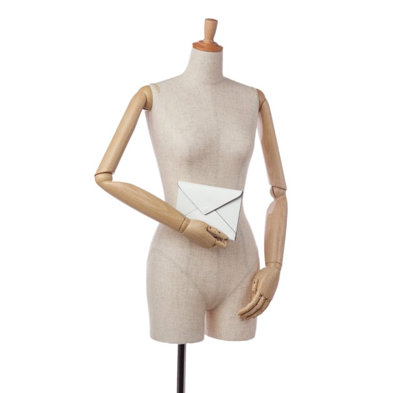 Louis Vuitton Envelope Clutch Electric White Epi - Image 4