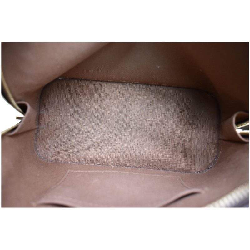 LOUIS VUITTON Studded Alma BB Monogram Macassar Canvas Crossbody Bag Brown - Image 9