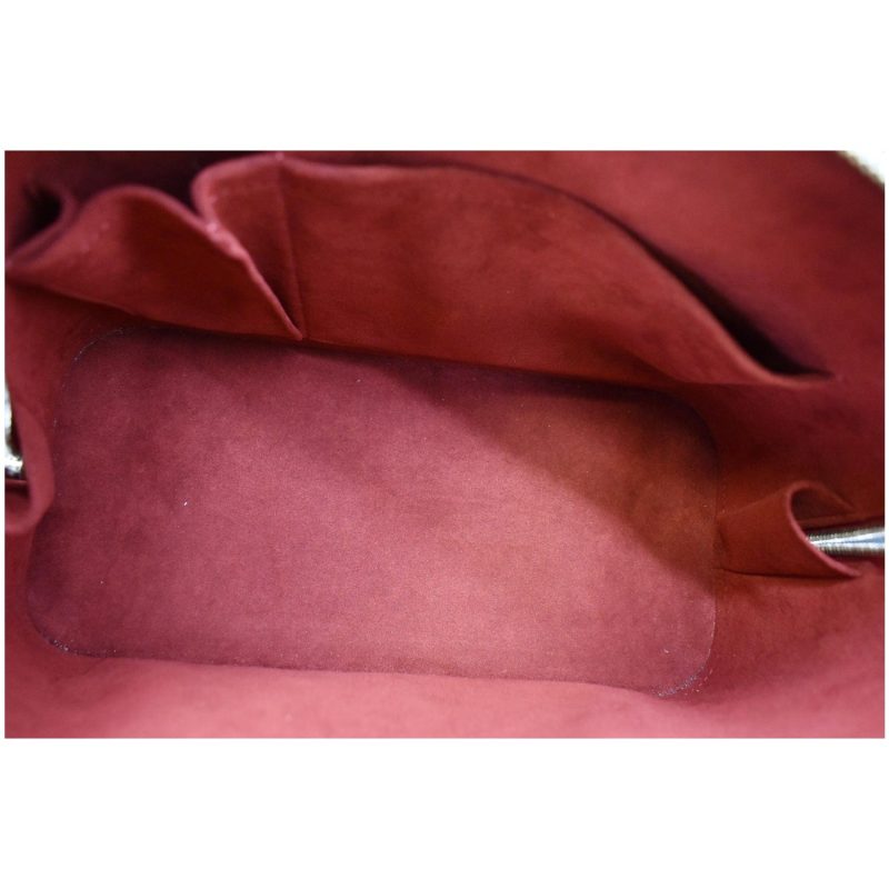 Louis Vuitton Alma MM Epi Leather Satchel Bag Red - Image 8