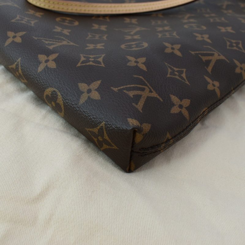 LOUIS VUITTON Carry it Monogram Canvas Shoulder Bag Brown - Image 6