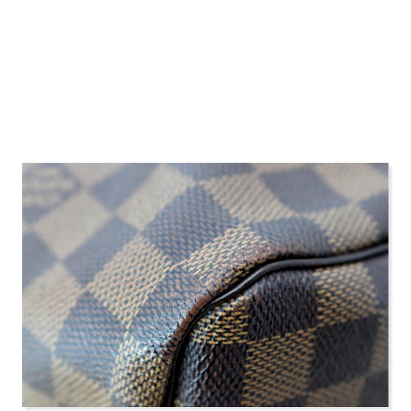 LOUIS VUITTON Speedy 30 Bandouliere Damier Ebene Satchel Bag Brown - Image 5