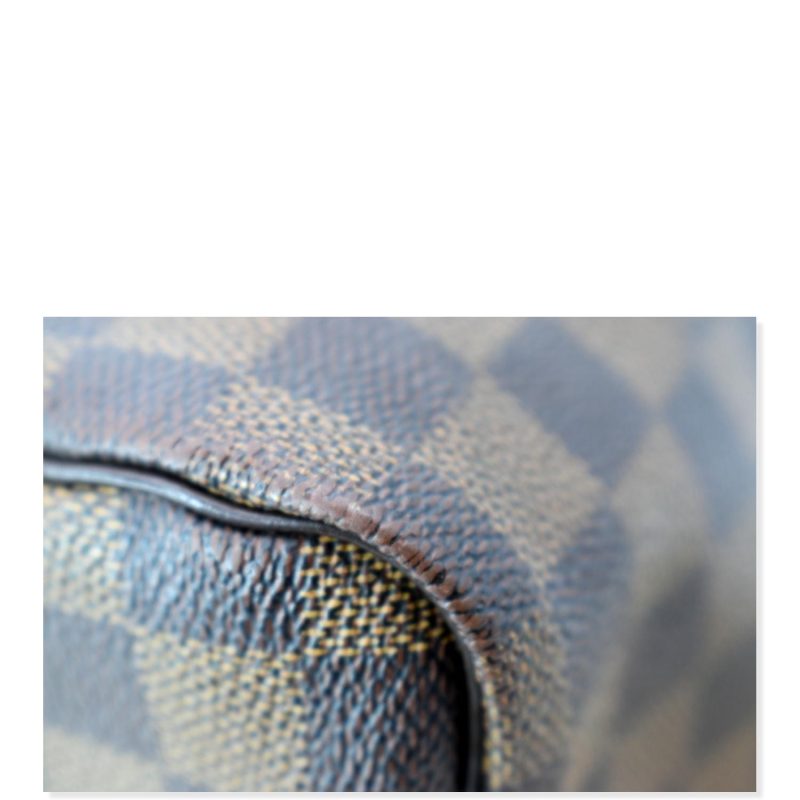 LOUIS VUITTON Speedy 30 Bandouliere Damier Ebene Satchel Bag Brown - Image 6