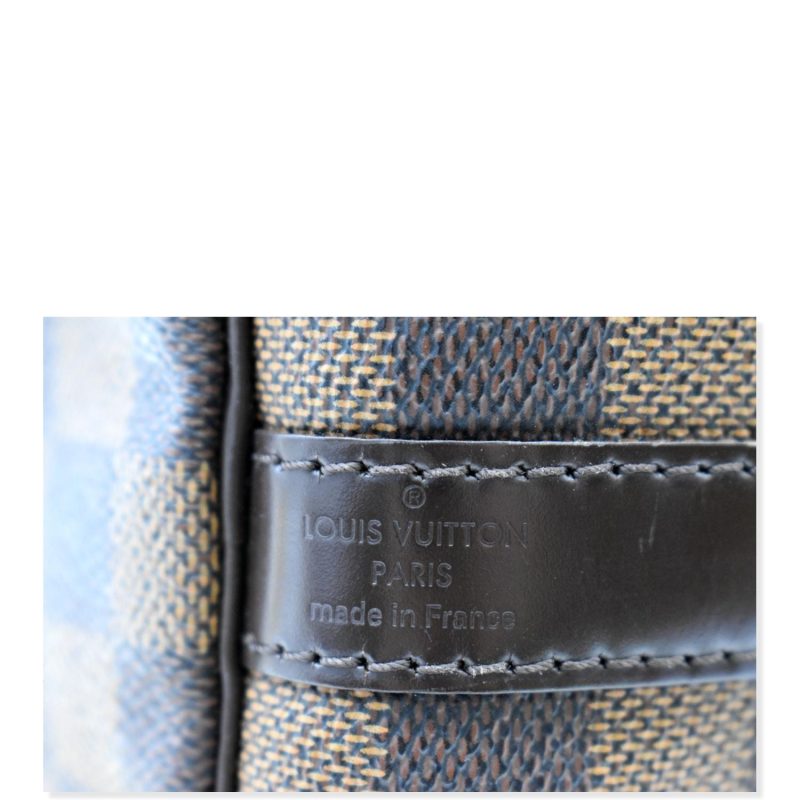 LOUIS VUITTON Speedy 30 Bandouliere Damier Ebene Satchel Bag Brown - Image 7