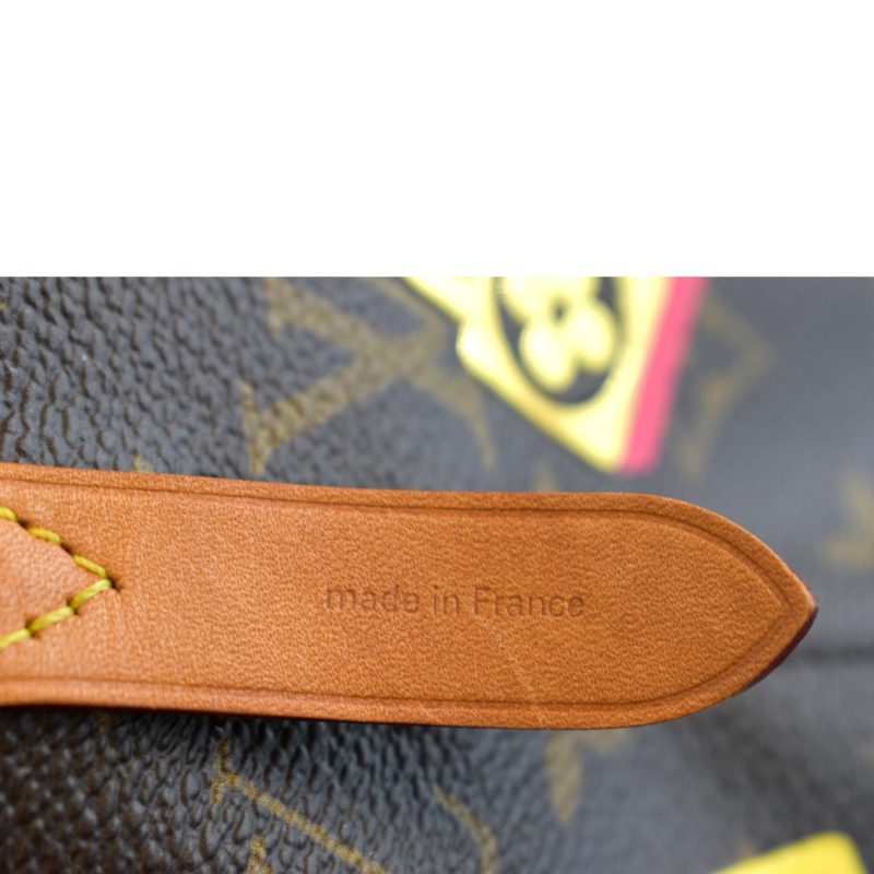 Louis Vuitton Love Lock NeoNoe Monogram Canvas Shoulder Bag Brown - Image 10
