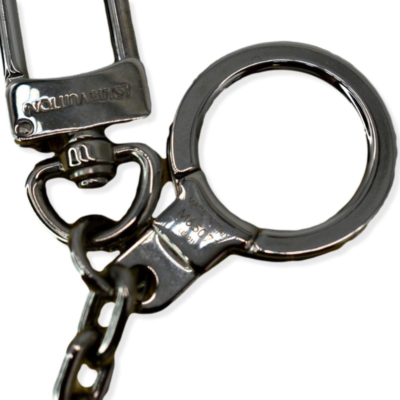 LOUIS VUITTON LV Initiales Key Holder Bag Charm Silver - Image 2