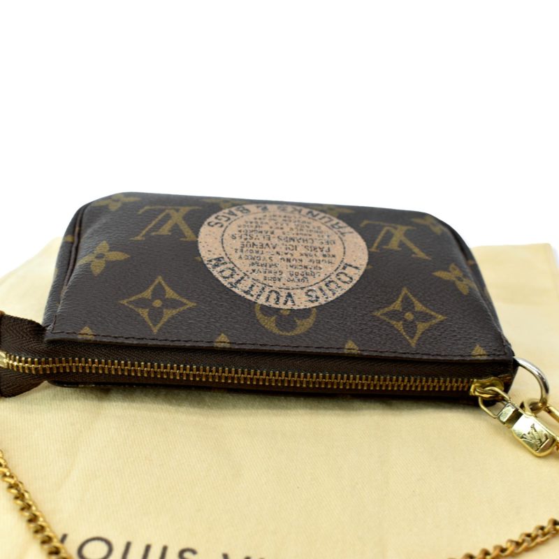 LOUIS VUITTON Mini Trunk & Bags Monogram Canvas Pochette Accessoires Pouch Brown - Image 4
