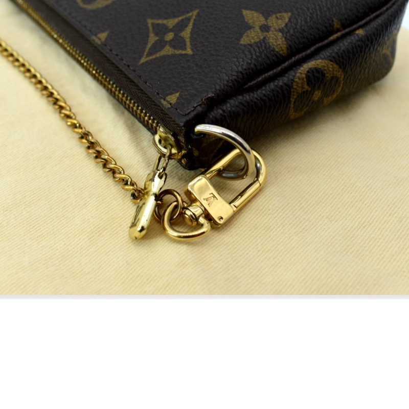 LOUIS VUITTON Mini Trunk & Bags Monogram Canvas Pochette Accessoires Pouch Brown - Image 6